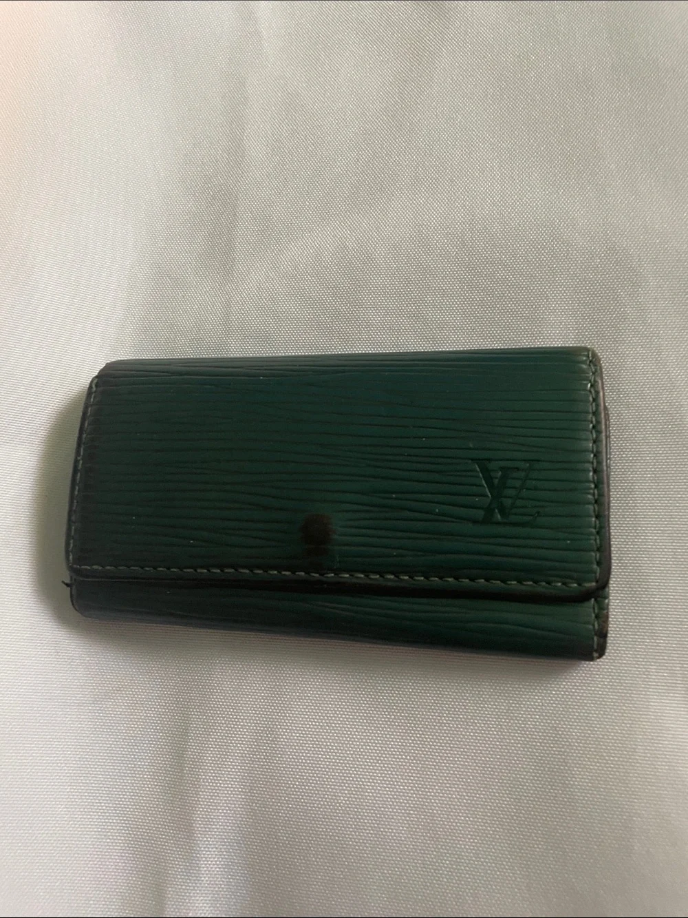 Louis Vuitton Dark Green Epi Leather Key & Card Holder